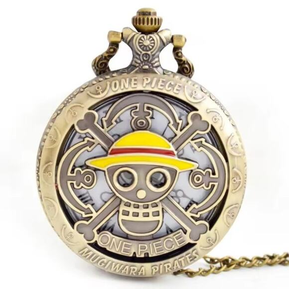 One Piece Pocket Watch Anime Steampunk Christmas Birthday Gift - New!
